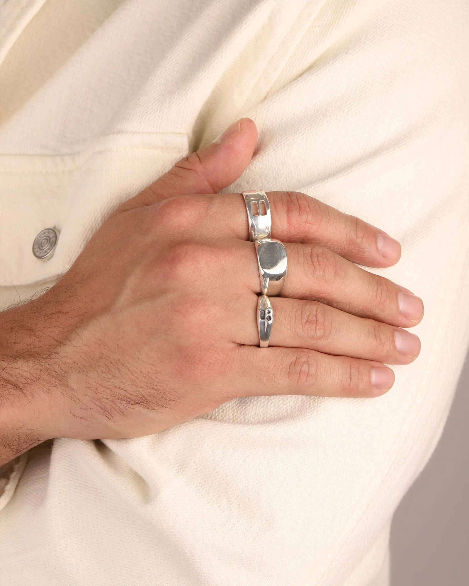 Square Signet Ring sold by Blue Ruby product image thumbnail 4