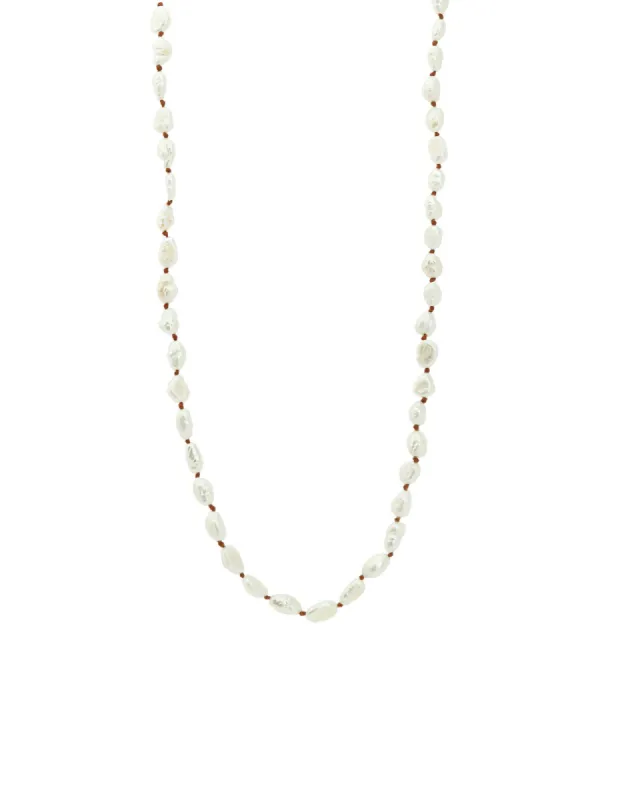 Baroque Pearl Knot Necklace sold by Blue Ruby