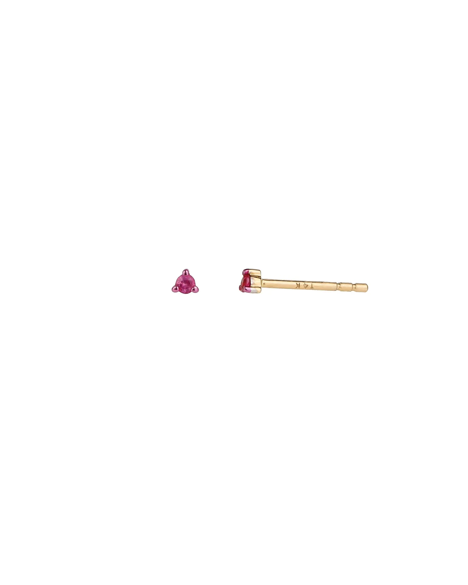 Tiny Pink Sapphire Prong Studs | 2.5mm sold by Blue Ruby
