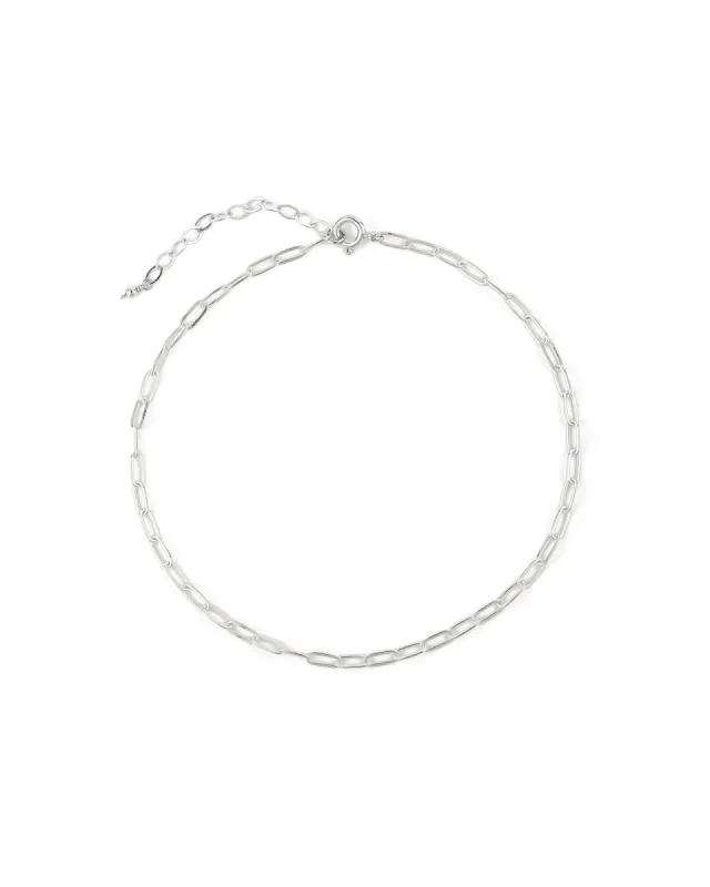 Paperclip Chain Anklet | Small sold by Blue Ruby