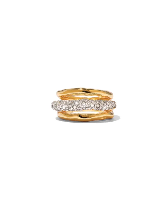 Solanales Crystal Orbiting Ring sold by Blue Ruby