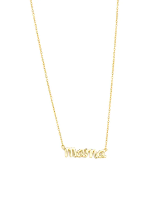 Mama Cursive Necklace sold by Blue Ruby