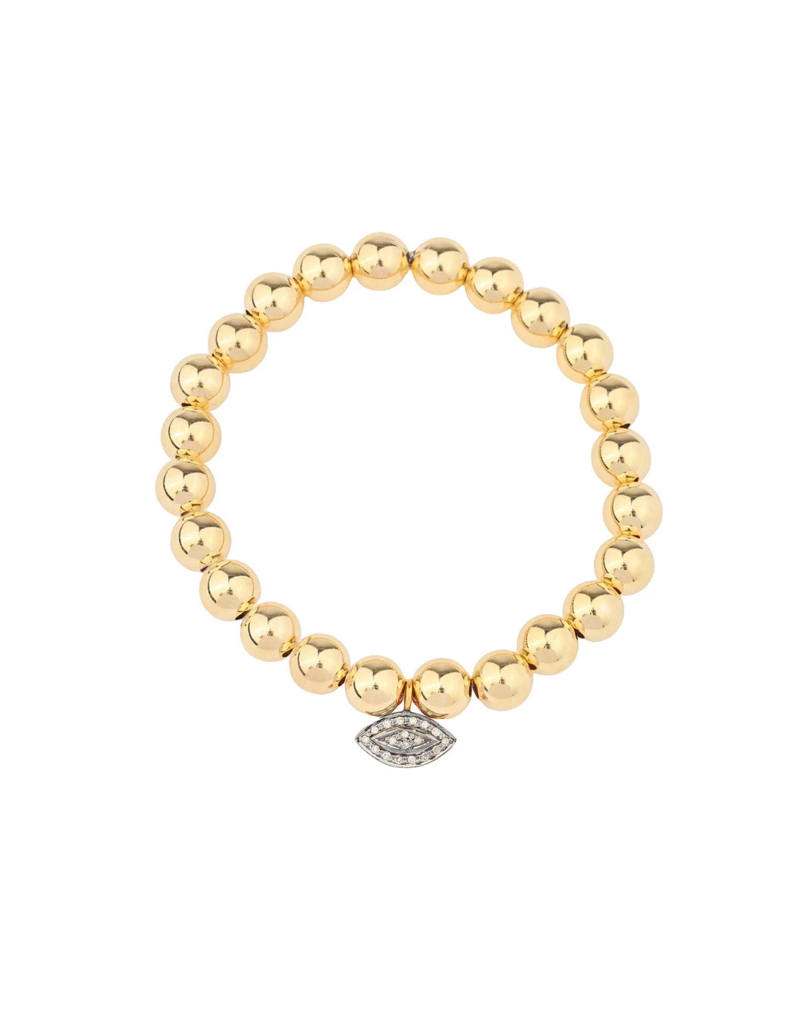 Beaded Diamond Eye Drop Bracelet | 8mm sold by Blue Ruby