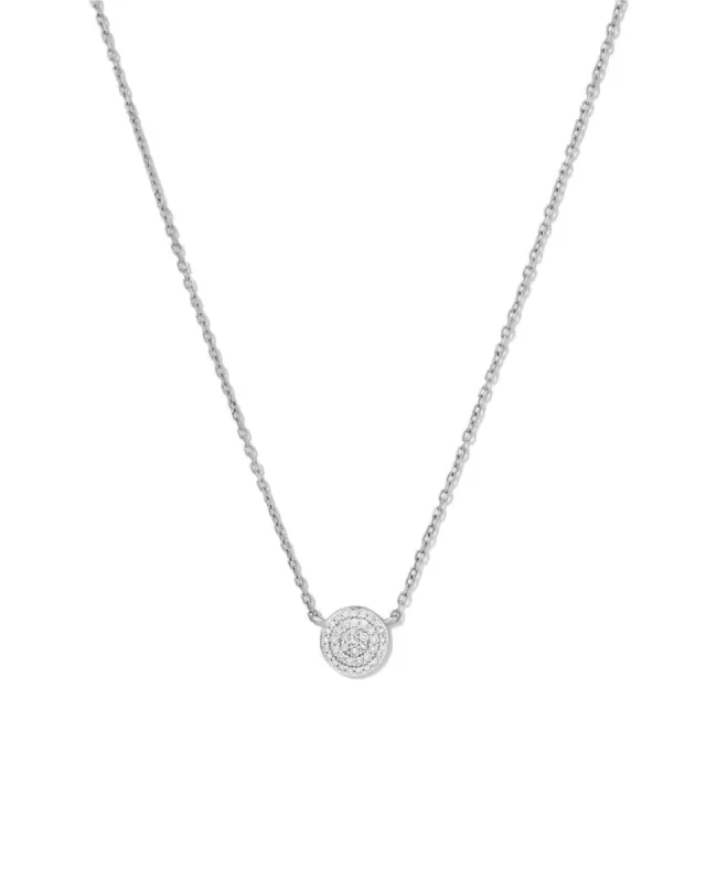 Pavé Disc Necklace sold by Blue Ruby