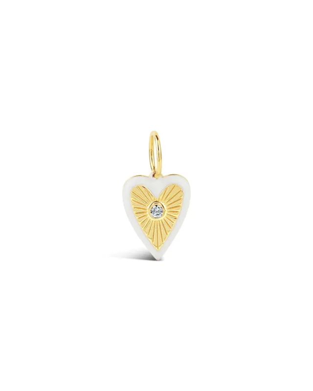 Enamel Heart Burst Charm sold by Blue Ruby
