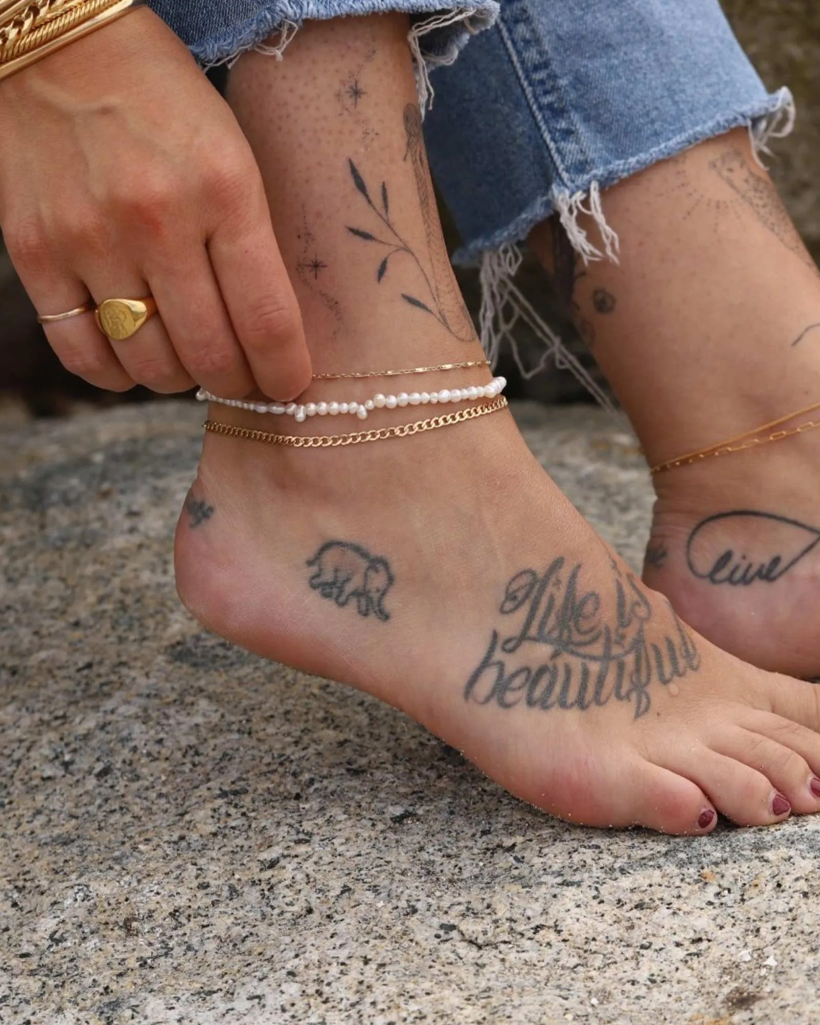 Mix Pearl Anklet sold by Blue Ruby product image thumbnail 2