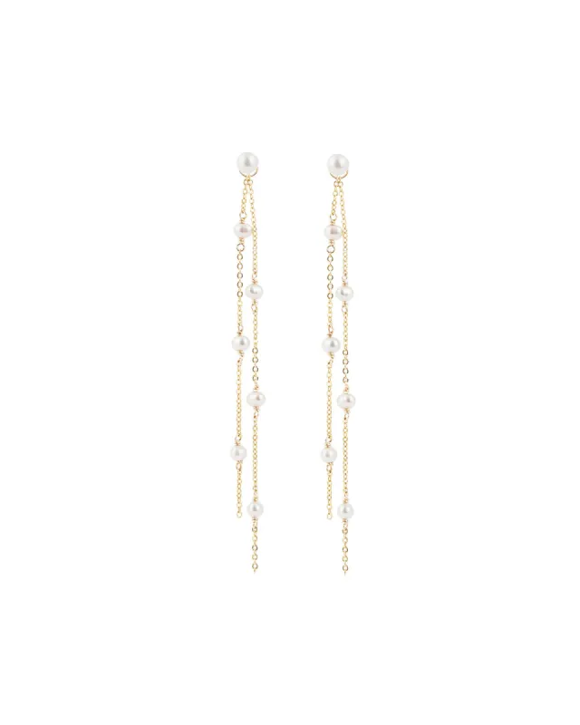 Two Drop Pearl Studs sold by Blue Ruby
