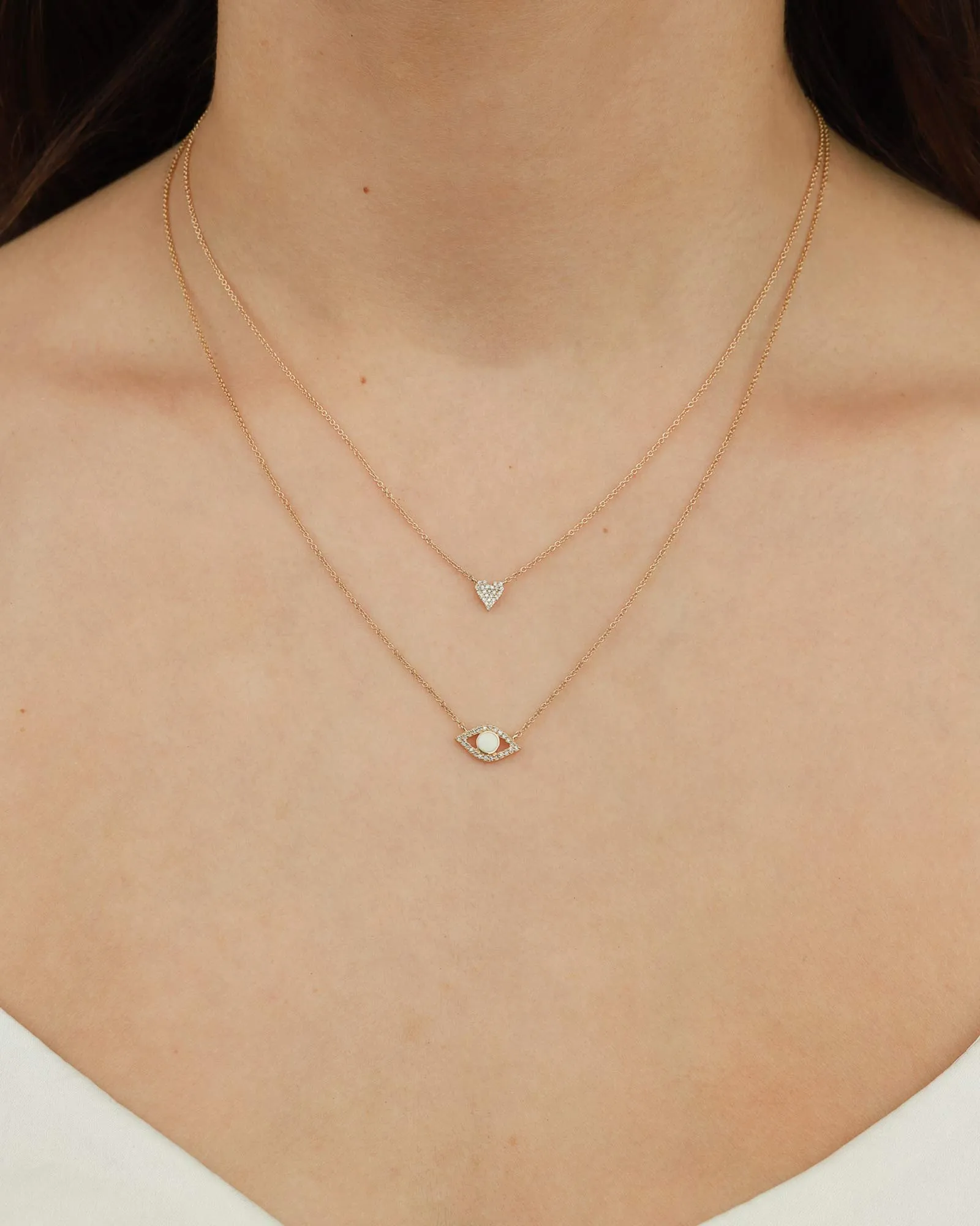 Pavé Enamel Evil Eye Necklace sold by Blue Ruby product image thumbnail 2