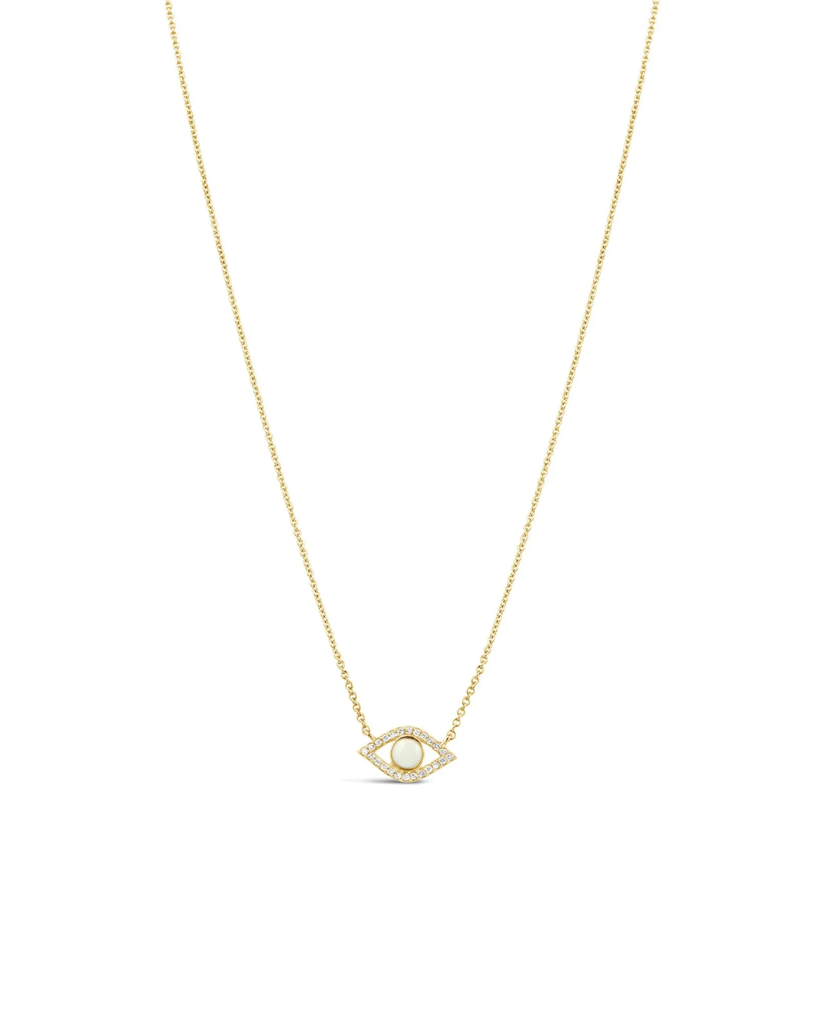 Pavé Enamel Evil Eye Necklace sold by Blue Ruby