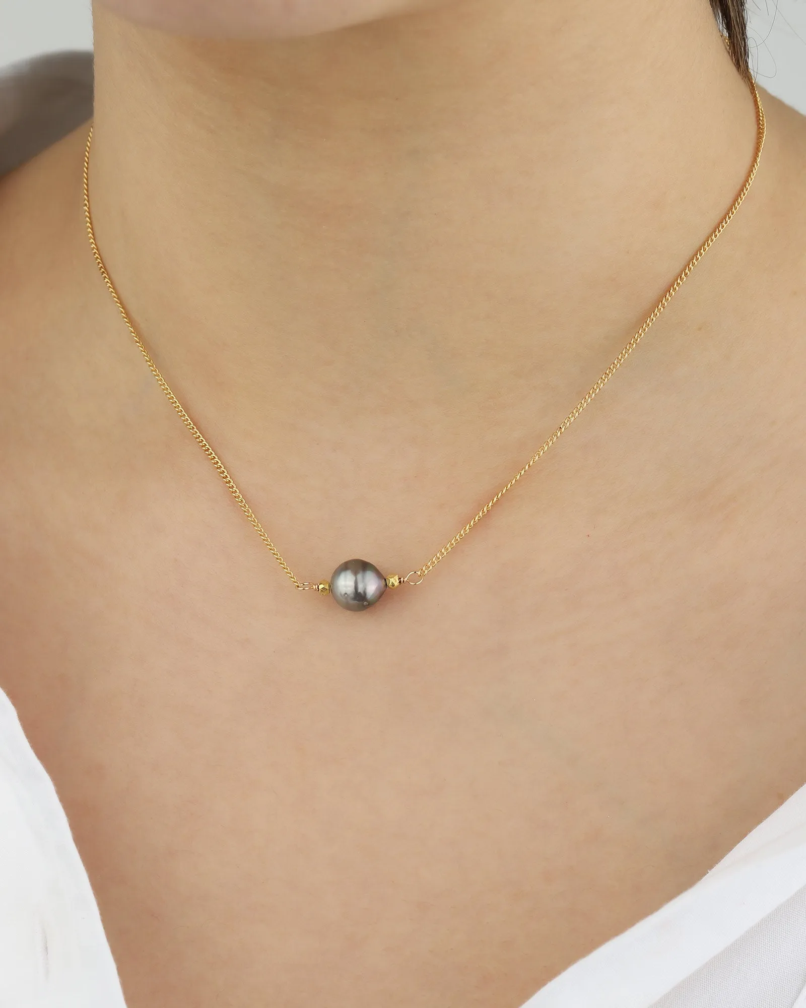 1 Tahitian Pearl Nugget Necklace sold by Blue Ruby product image thumbnail 2
