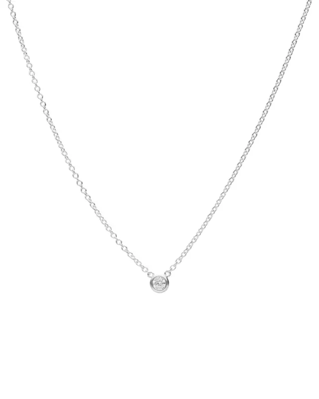 Solitaire CZ Necklace sold by Blue Ruby