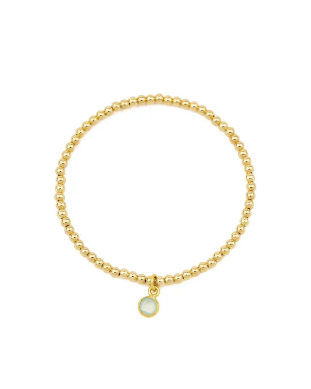 Beaded 4mm Stone Drop Bracelet | 3mm sold by Blue Ruby