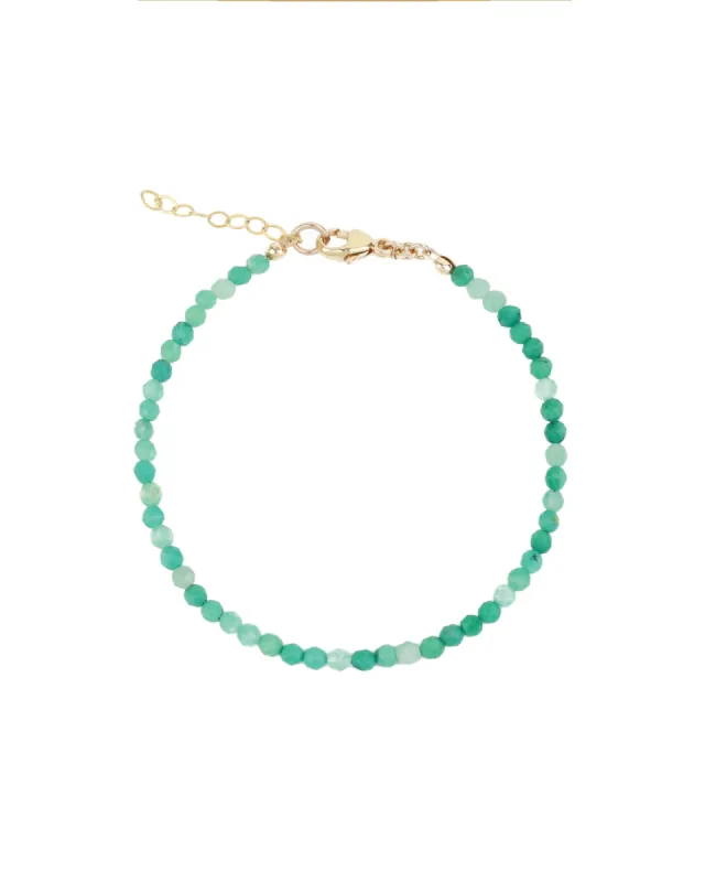 Turquoise + Amazonite Mix Stone Bracelet | 3mm sold by Blue Ruby