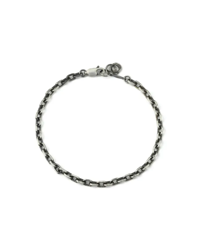 Rectangle Link Chain Bracelet | 3.5mm sold by Blue Ruby
