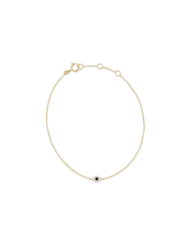 Tiny Evil Eye CZ Bracelet sold by Blue Ruby