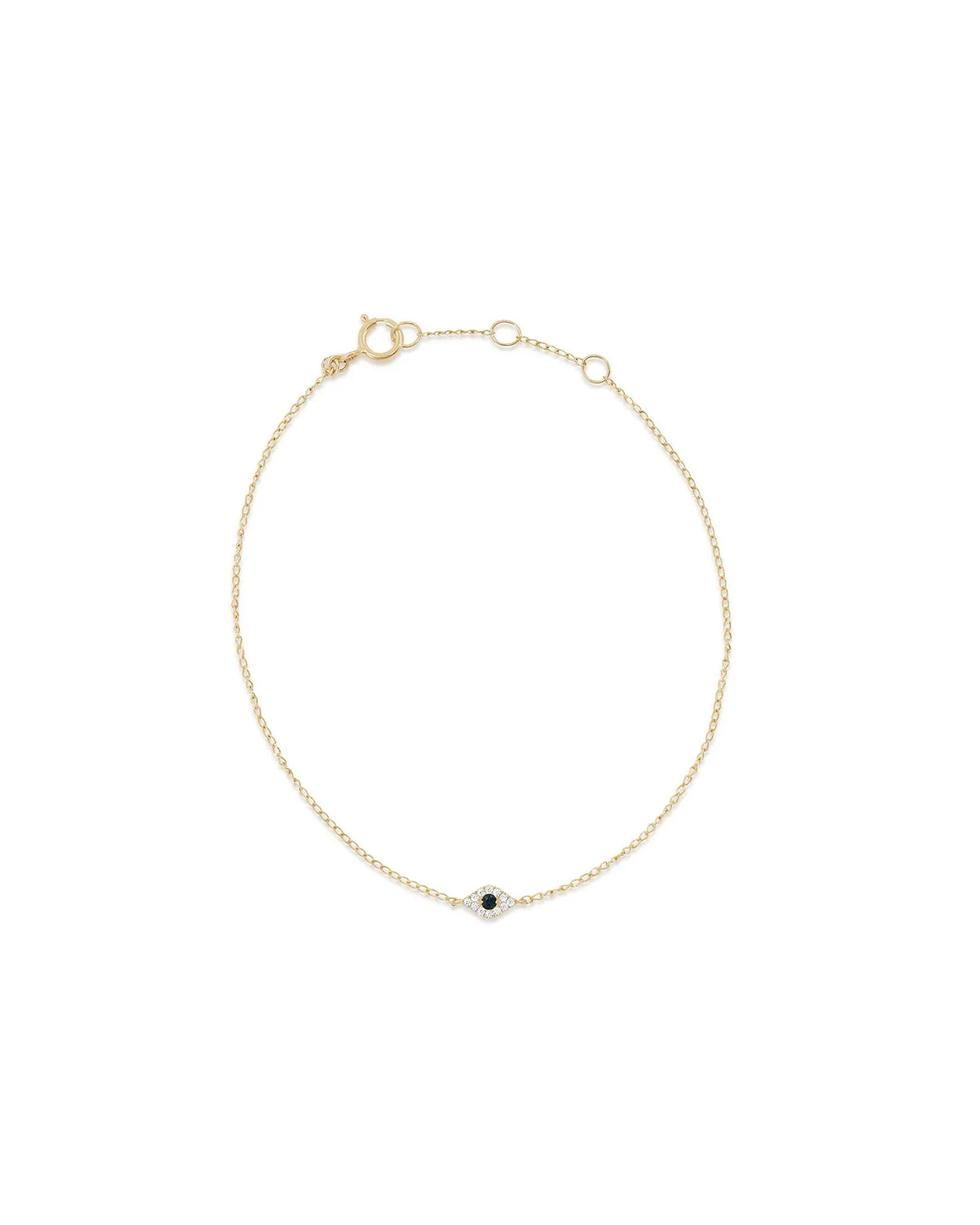 Tiny Evil Eye CZ Bracelet sold by Blue Ruby