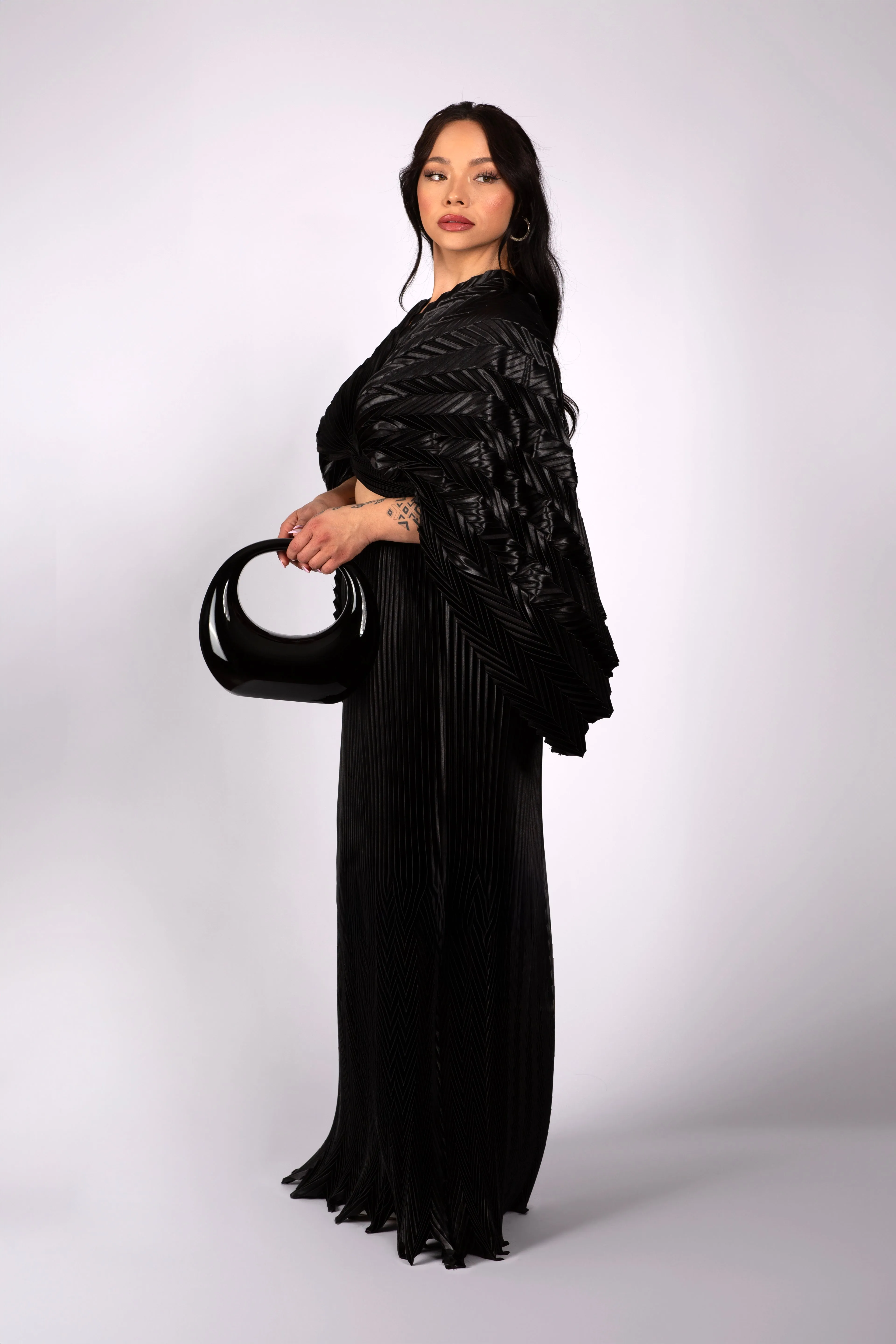 Pleated Maxi Skirt sold by Lesley Hampton product image thumbnail 4