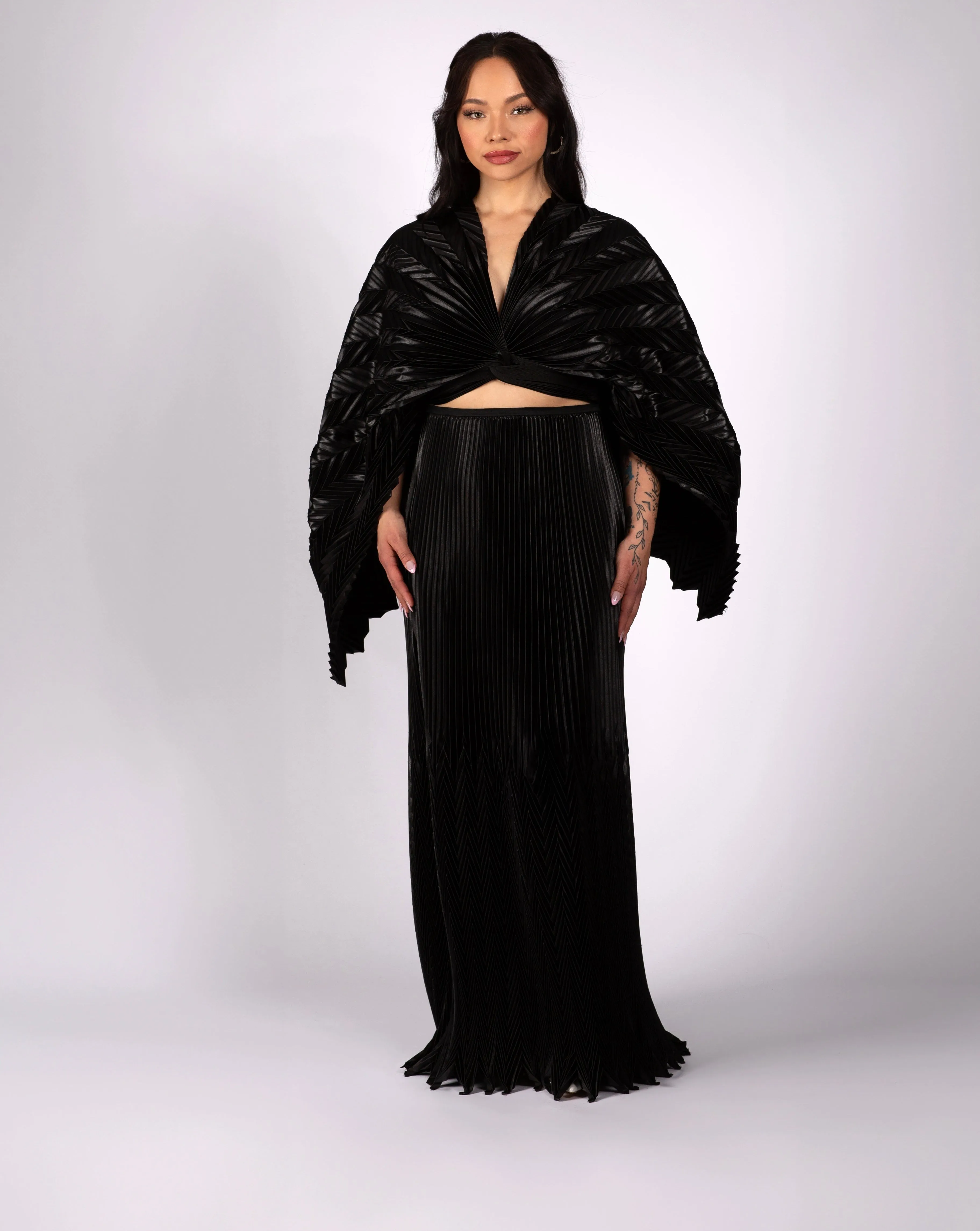 Pleated Maxi Skirt sold by Lesley Hampton product image thumbnail 2