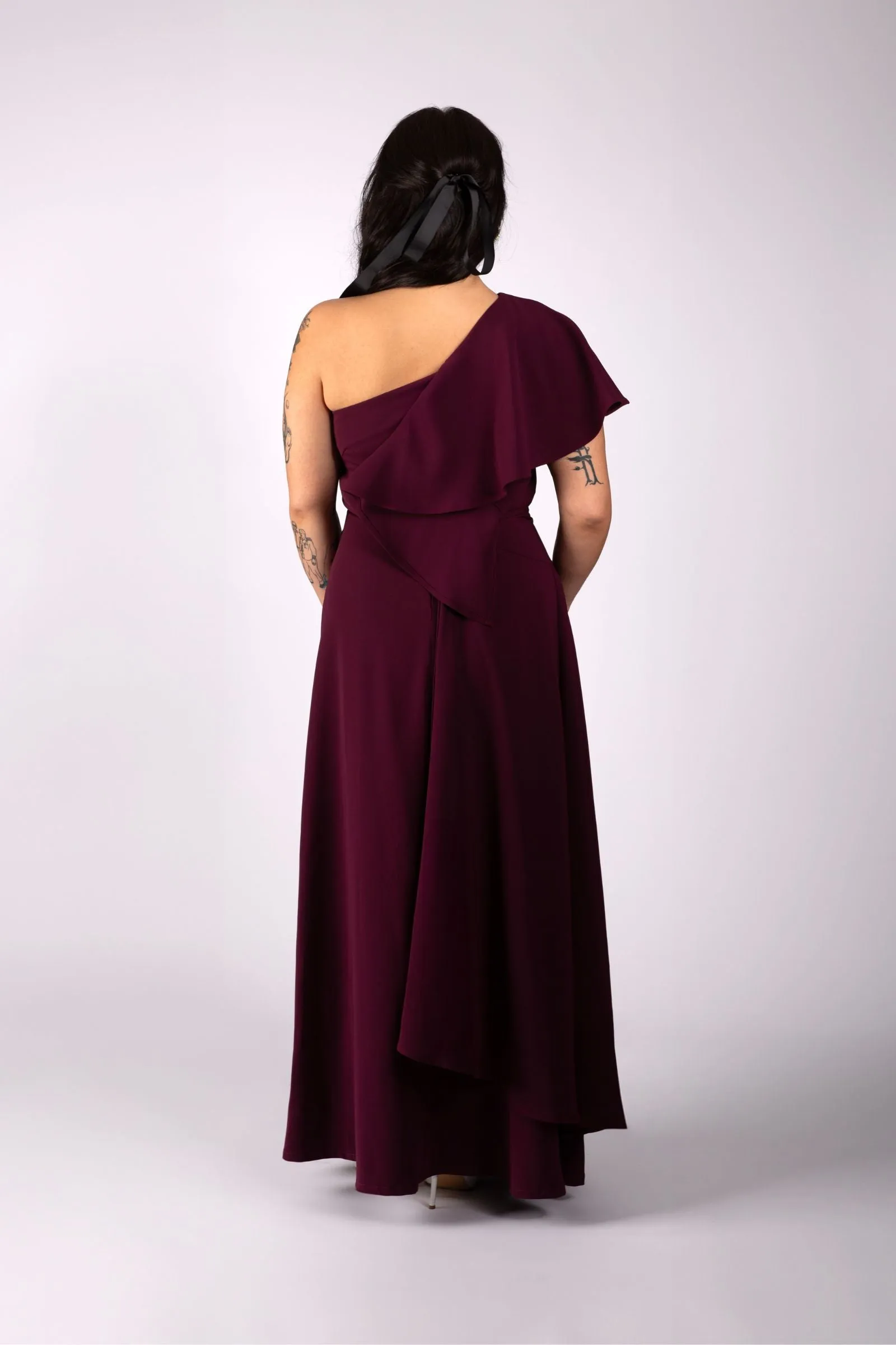 Asymmetric Drape Gown sold by Lesley Hampton product image thumbnail 3