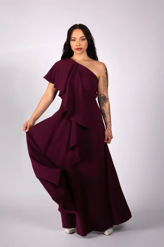 Asymmetric Drape Gown sold by Lesley Hampton