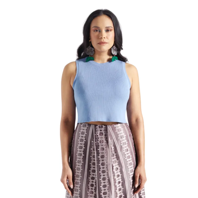 Knit Crop Top made by Lesley Hampton