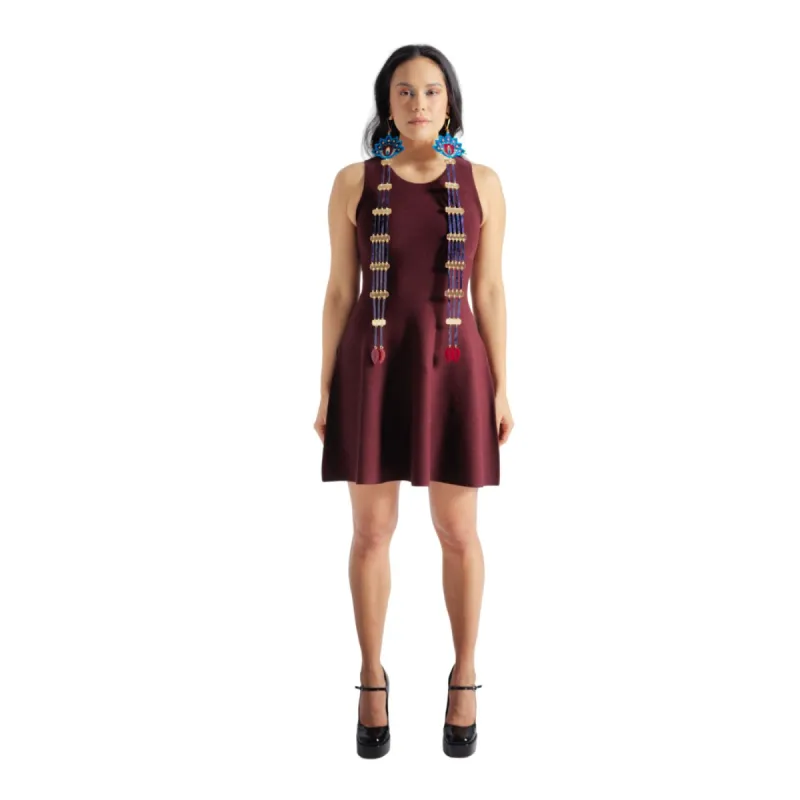 Knit Fit Flare Dress made by Lesley Hampton