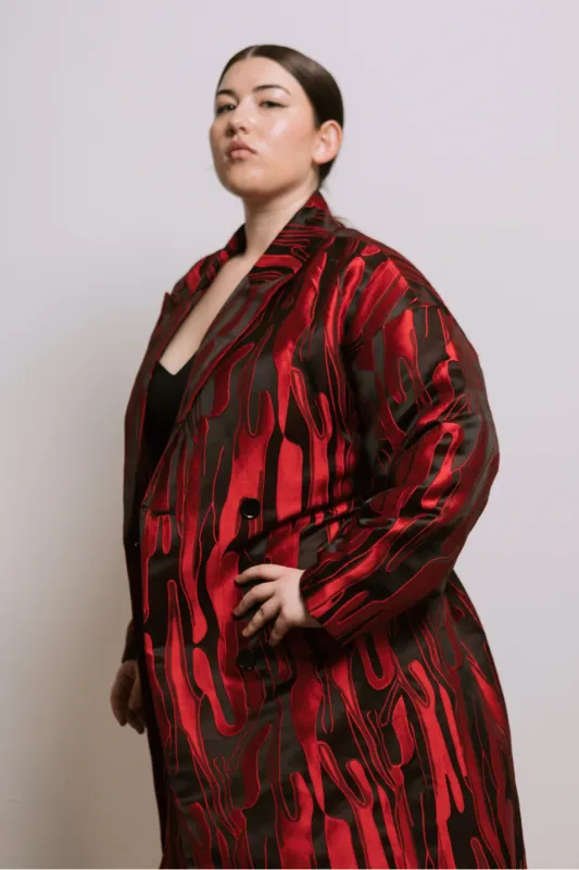Brocade Trench Coat sold by Lesley Hampton