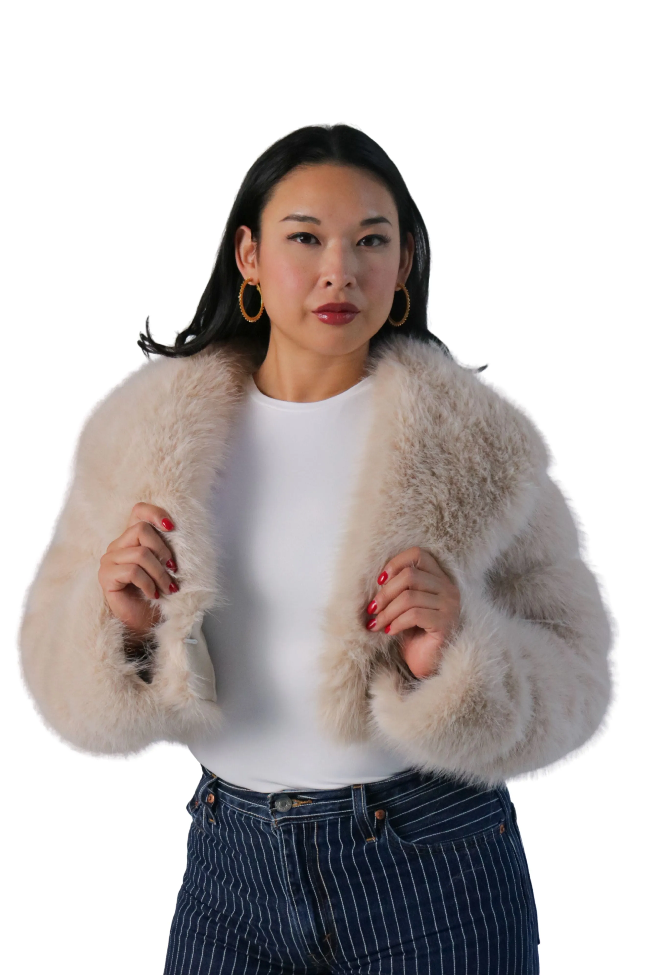 Cropped Fur Jacket sold by Lesley Hampton product image thumbnail 3