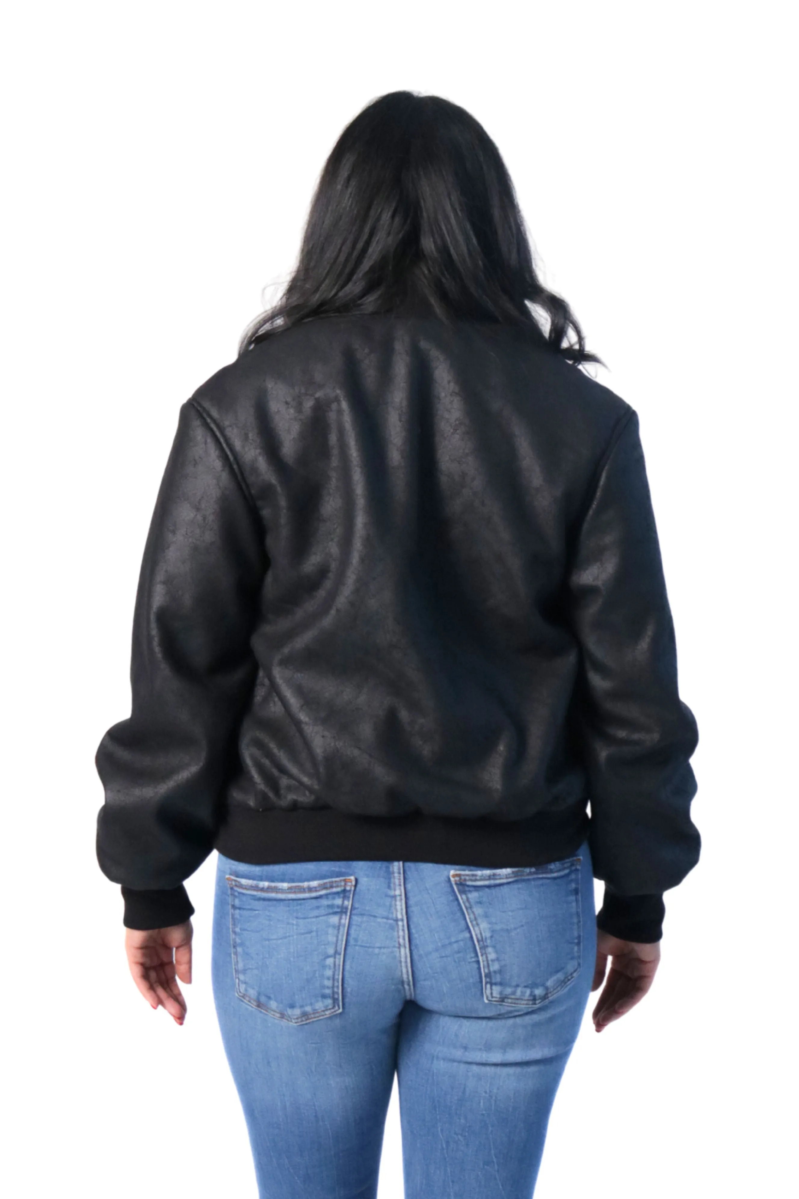 Suede Bomber Jacket sold by Lesley Hampton product image thumbnail 2