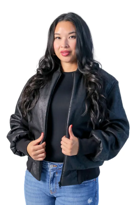 Suede Bomber Jacket sold by Lesley Hampton