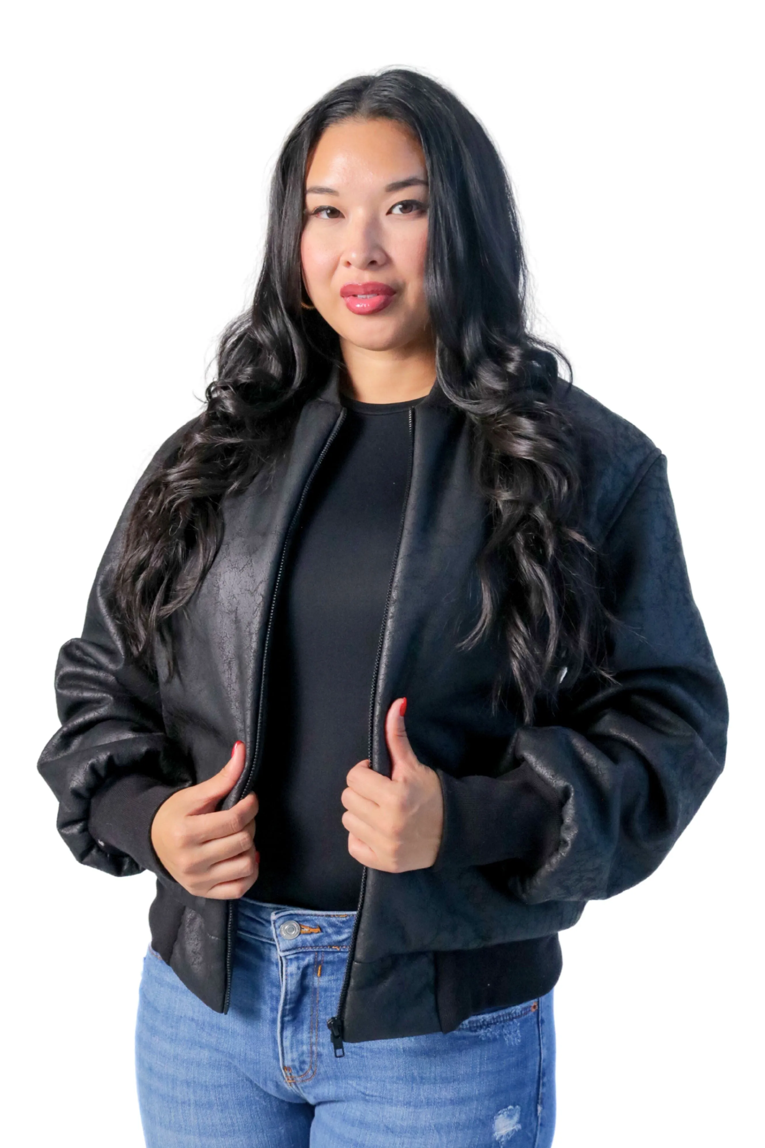 Suede Bomber Jacket sold by Lesley Hampton