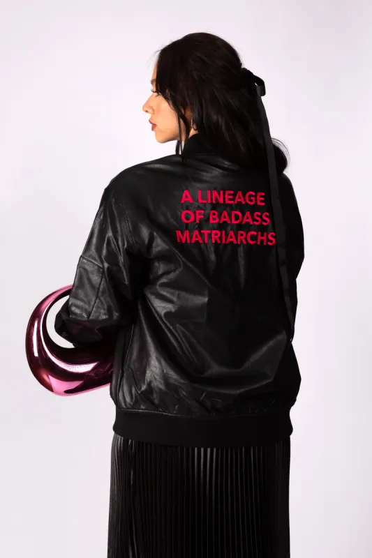 A Lineage of Badass Matriarchs Jacket made by Lesley Hampton