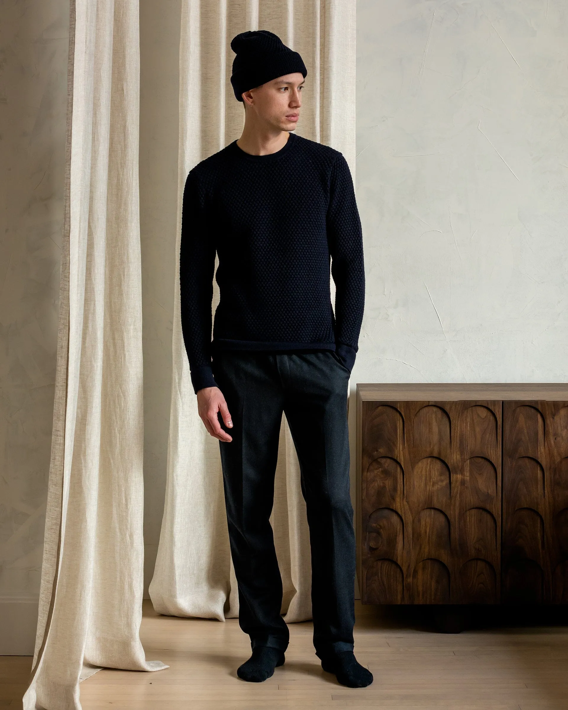 The Merino Sweater - Navy sold by Ecologyst product image thumbnail 2