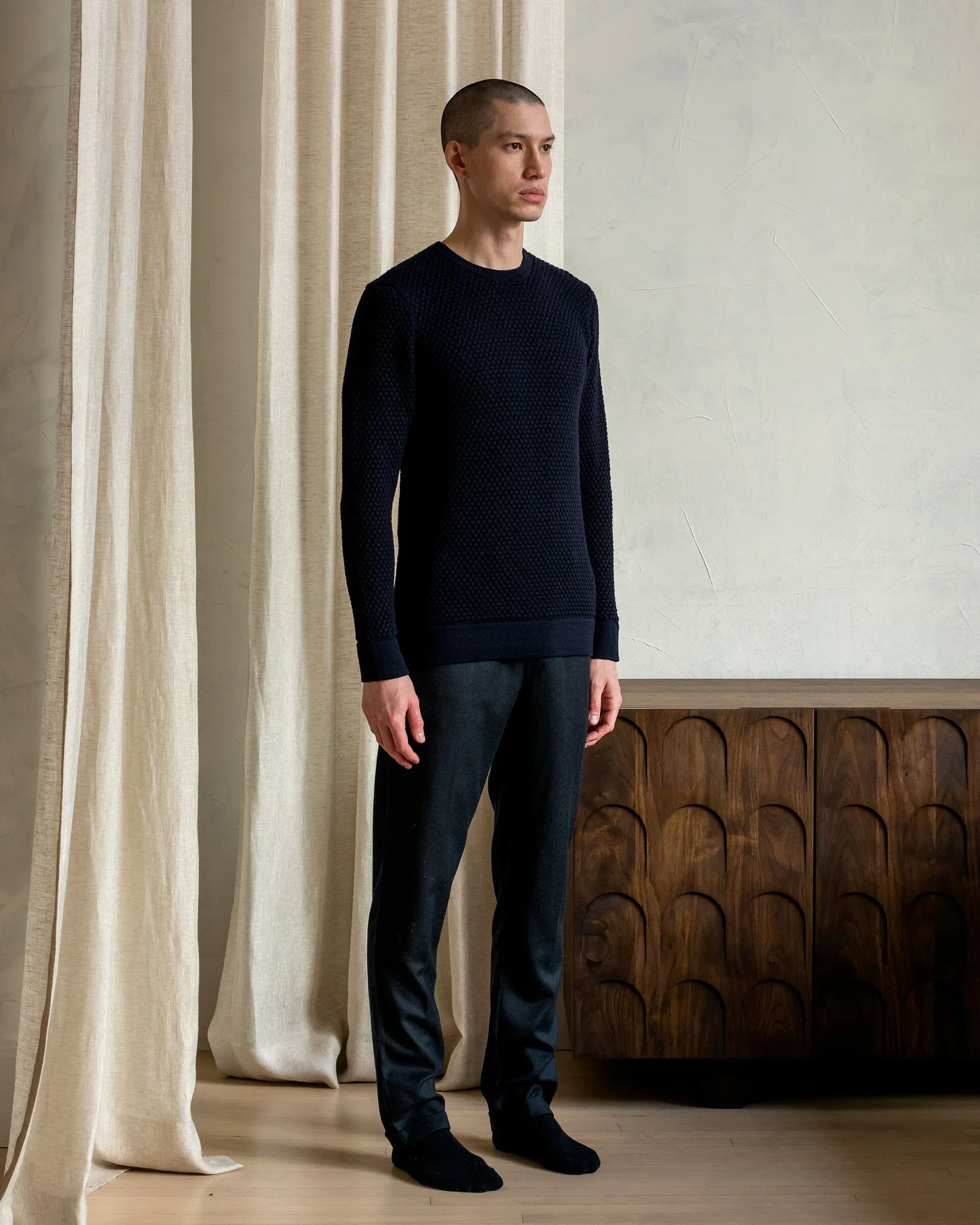 The Merino Sweater - Navy sold by Ecologyst product image thumbnail 3