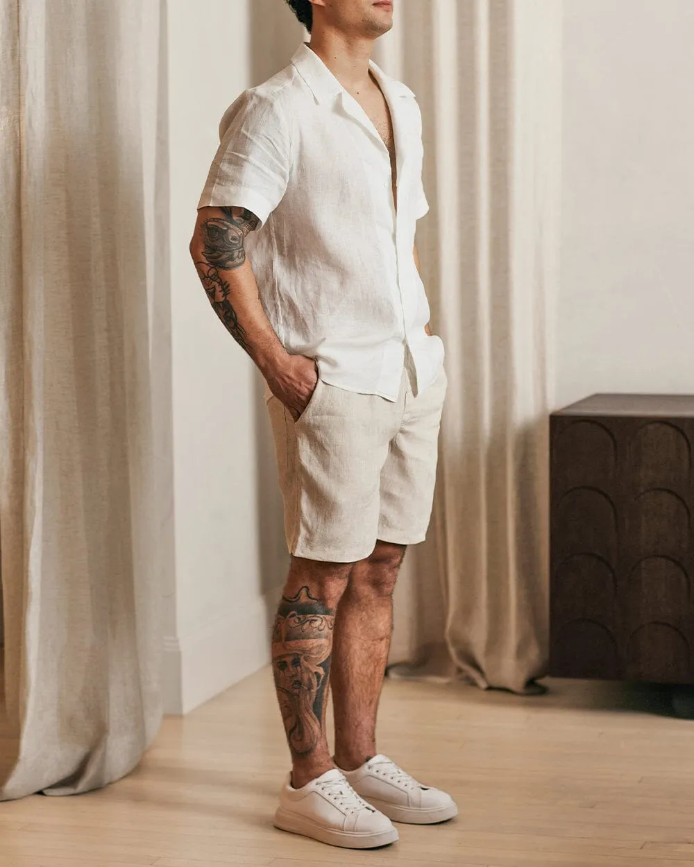 The Linen Short sold by Ecologyst