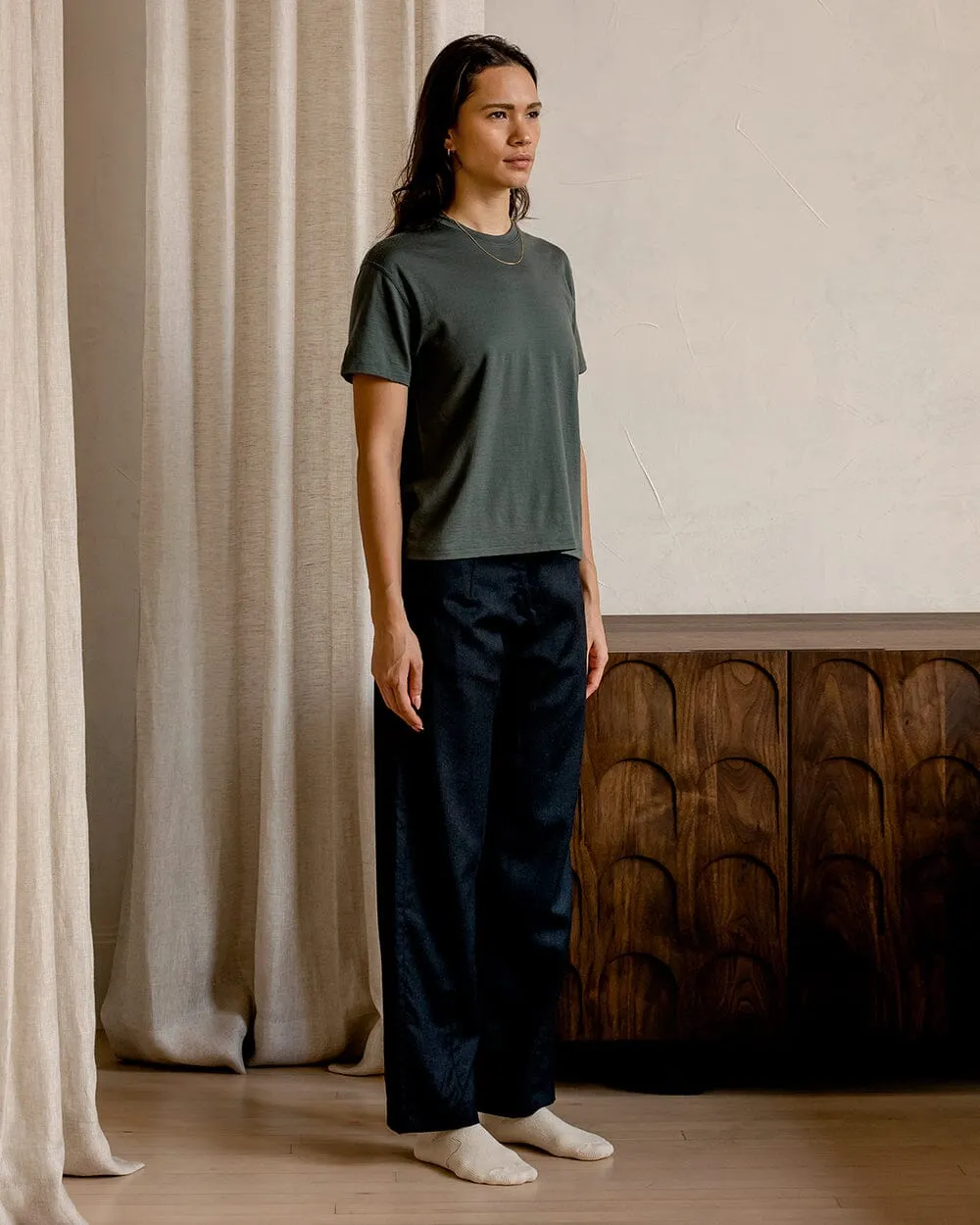 The 195 Merino Relaxed Tee sold by Ecologyst product image thumbnail 3