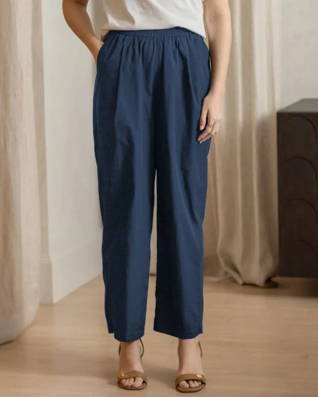 The Womens Organic Poplin Pant made by Ecologyst