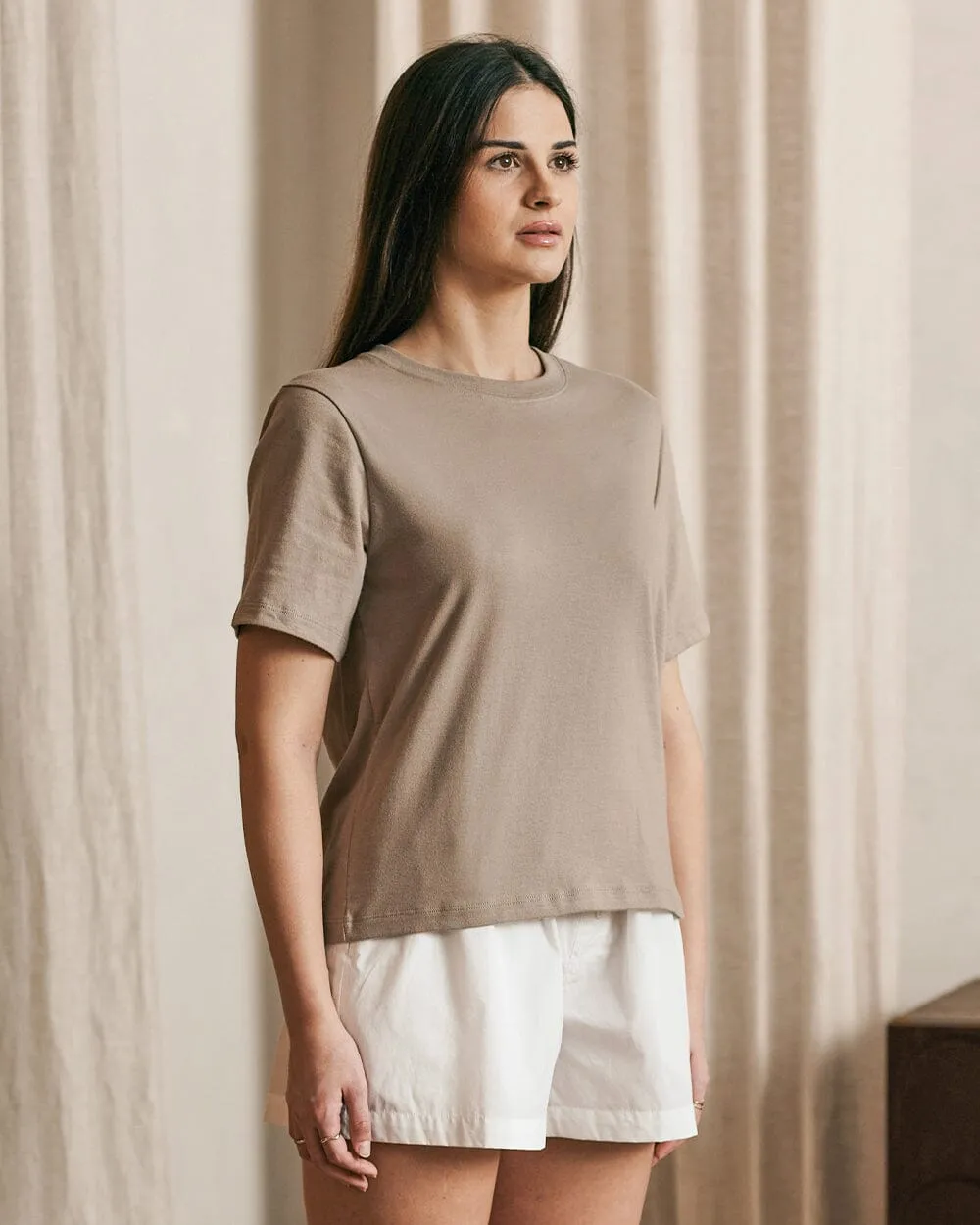 The Womens Midweight Organic Cotton Tee sold by Ecologyst product image thumbnail 2