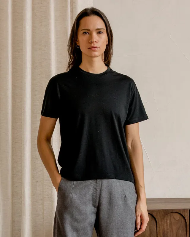 The 195 Merino Relaxed Tee sold by Ecologyst