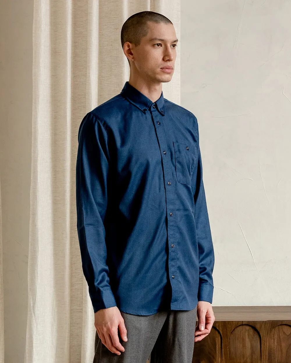 The Mens Light Wool Shirt sold by Ecologyst