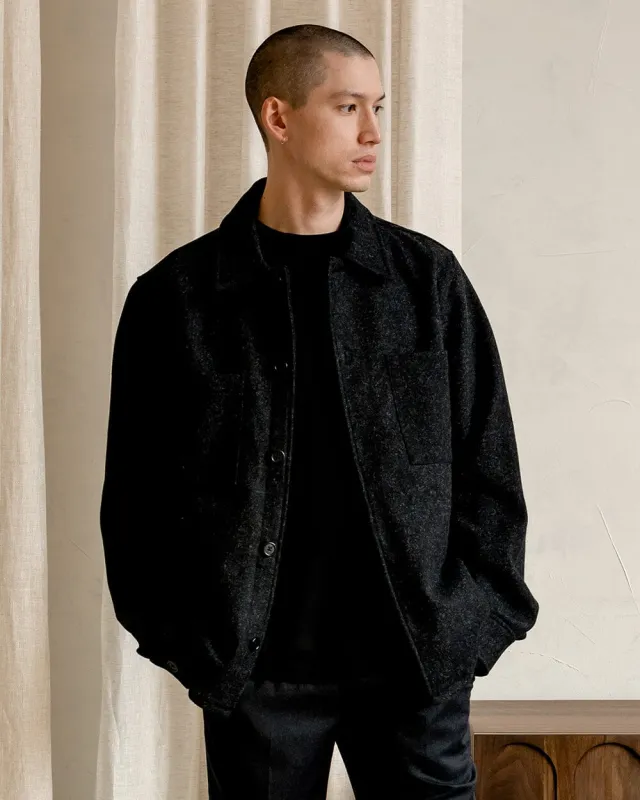 The Mens Wool Harbour Coat made by Ecologyst