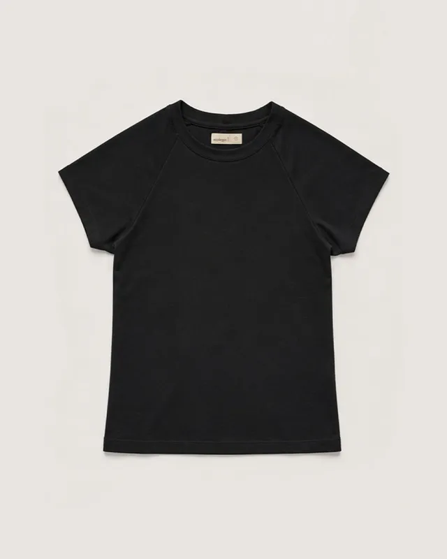 The Womens Organic Cotton Raglan Tee made by Ecologyst