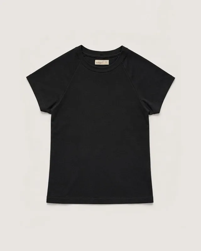 The Womens Organic Cotton Raglan Tee made by Ecologyst