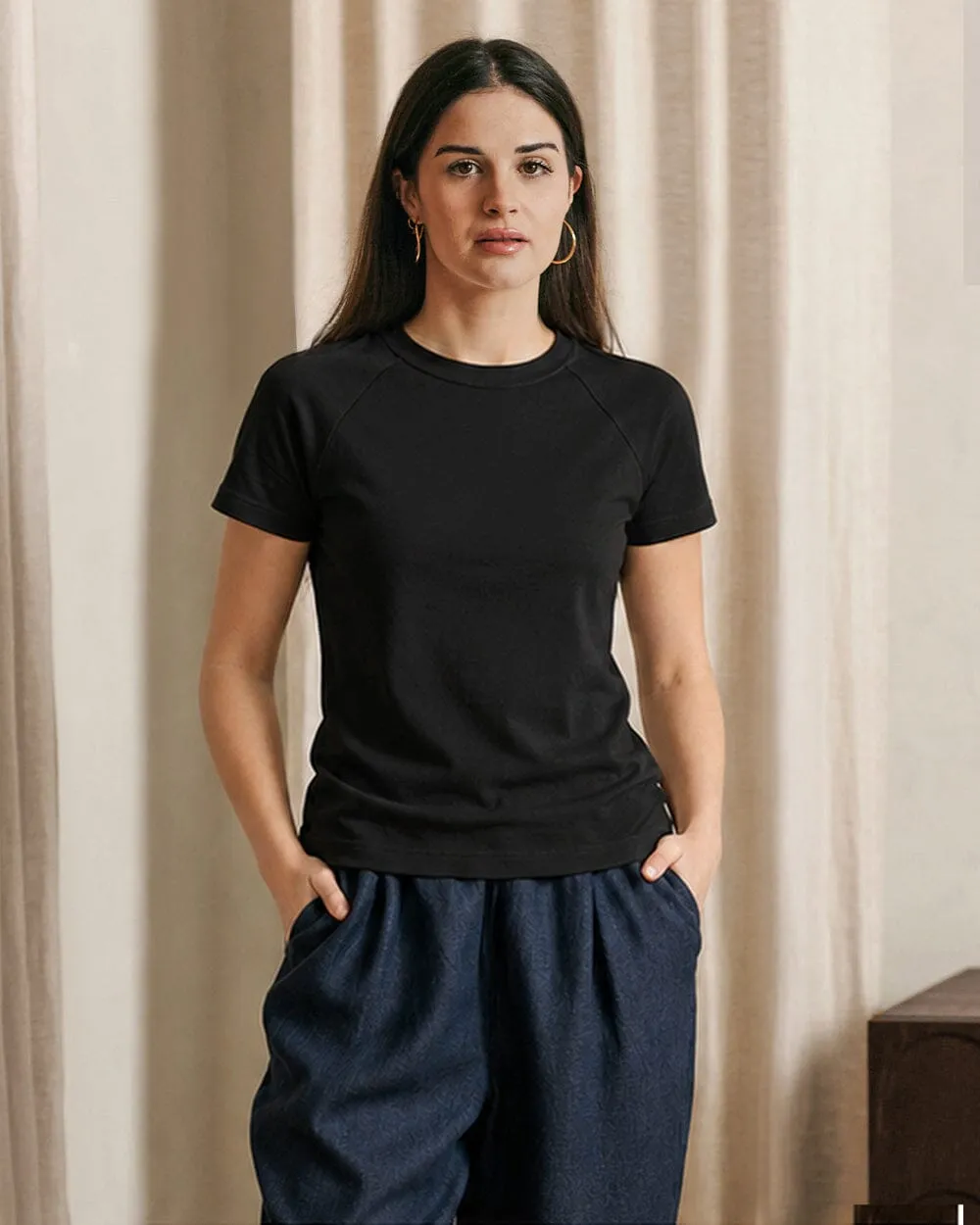 The Womens Organic Cotton Raglan Tee sold by Ecologyst product image thumbnail 2