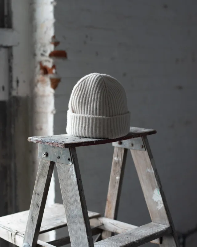 Begg x Co Cashmere Knitted Beanie sold by Ecologyst