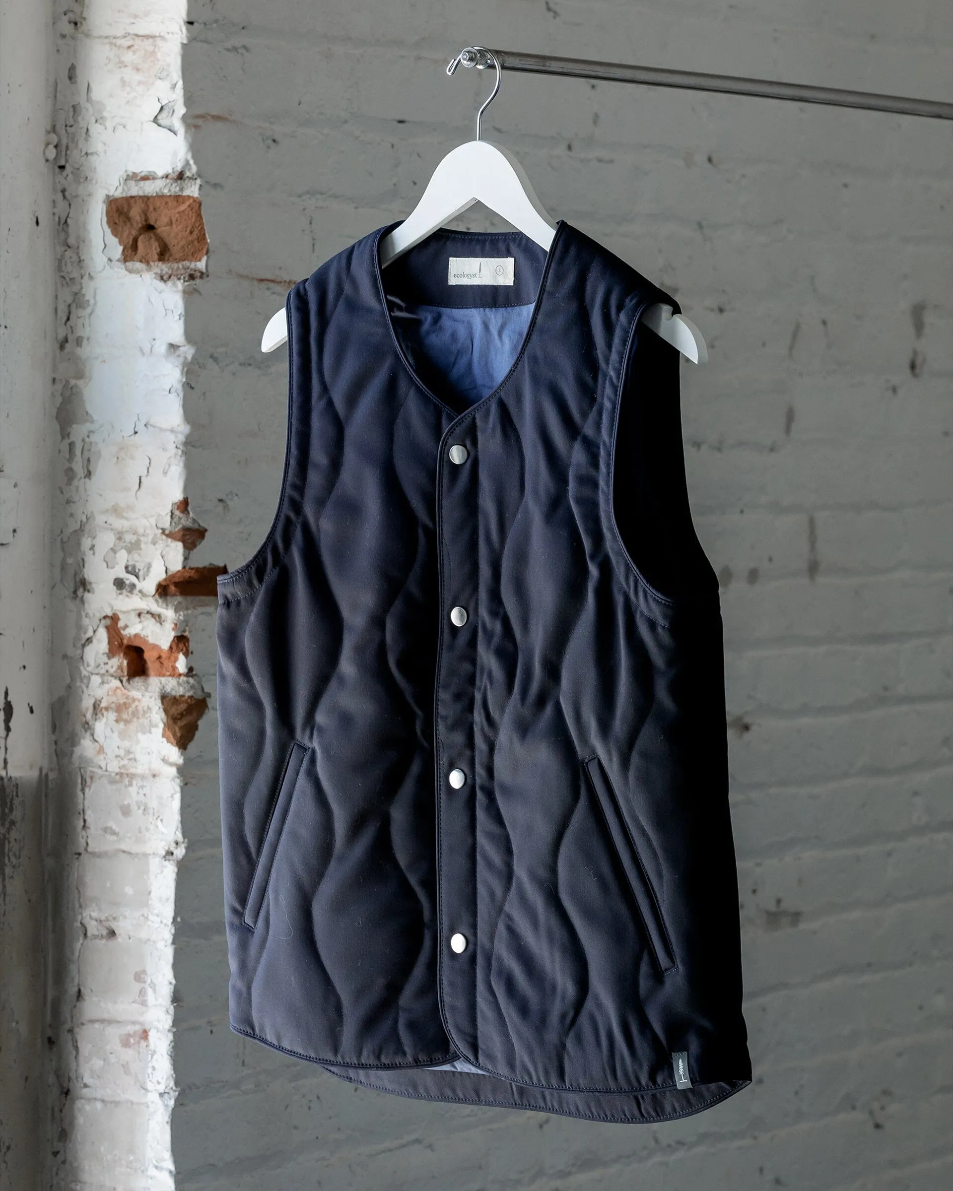 The Mens Quilted Wool Vest sold by Ecologyst product image thumbnail 4