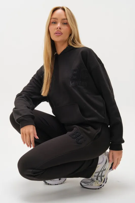 Etty Fleece Tracksuit - Black sold by B Couture