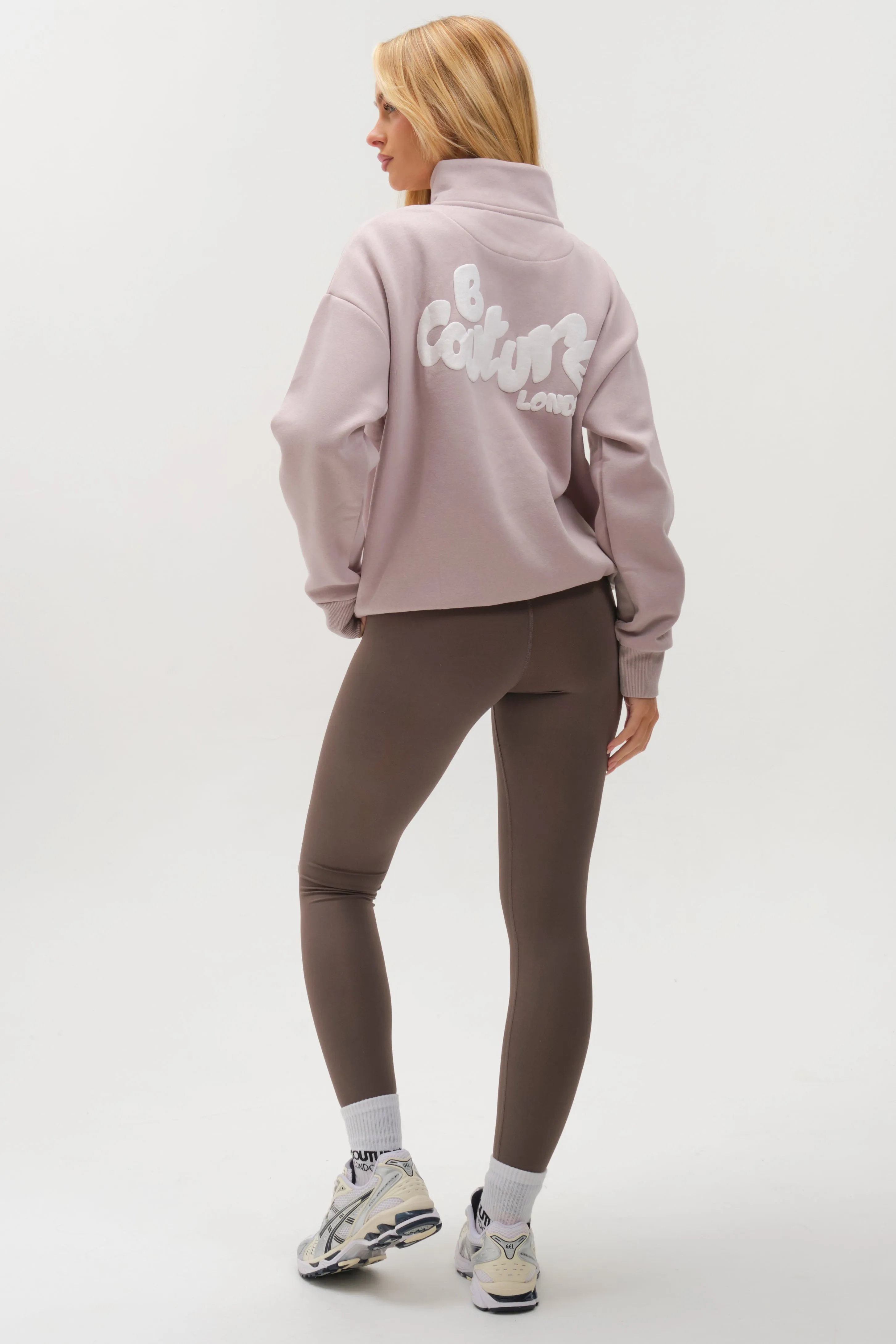 Hatherley Half-Zip Sweatshirt & Leggings Set - Stone sold by B Couture product image thumbnail 5