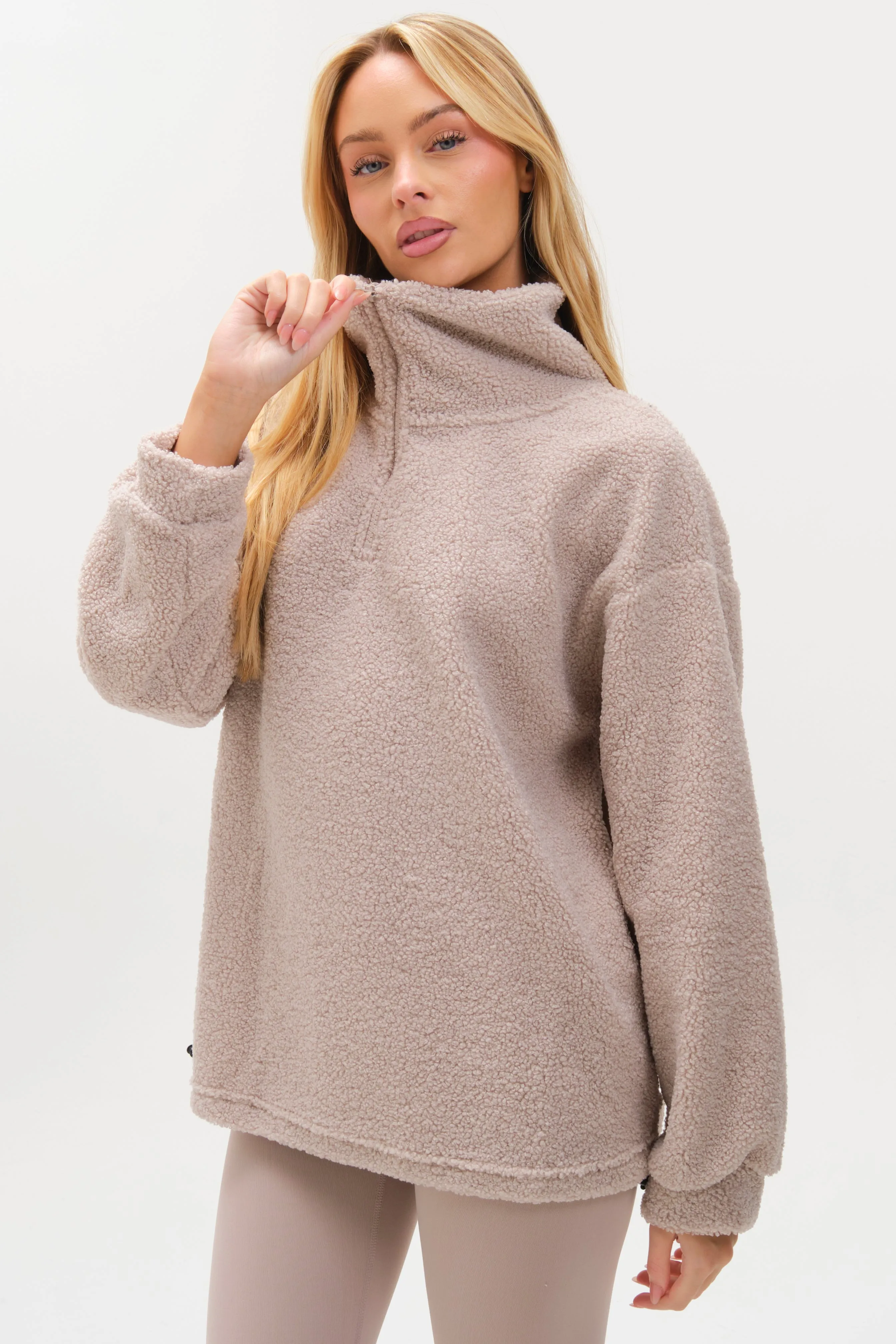 Belmore Borg Jumper & Leggings Set - Stone sold by B Couture product image thumbnail 2