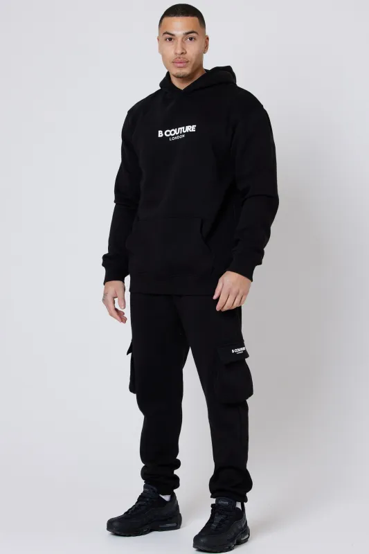 Petergate Fleece Tracksuit - Black made by B Couture